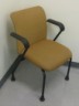 Knoll Yellow Fabric Side Chair